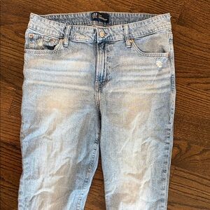 GAP Denim Straight Leg Pants - Light Blue